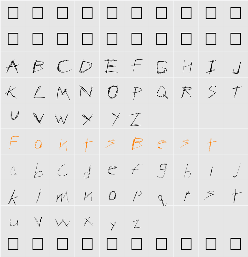 AnArChY Character Map