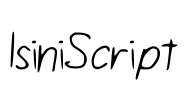 IsiniScript Font Image