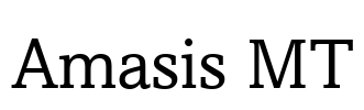 Amasis MT Font Image