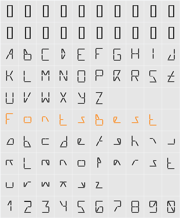 AI liftled Character Map