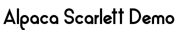 Alpaca Scarlett Demo Font Image