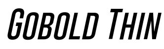 Gobold Thin Font Image