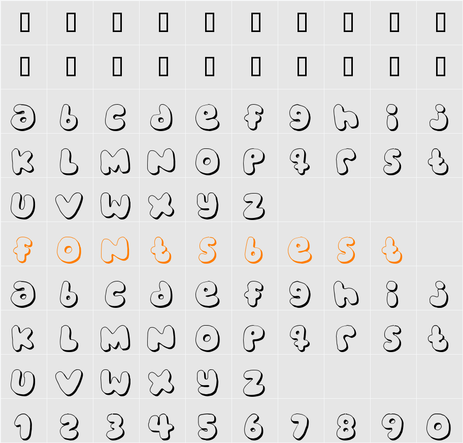 JI-Exuvia Character Map