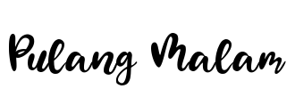 Pulang Malam Font Image