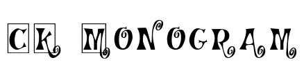 CK Monogram Font Image