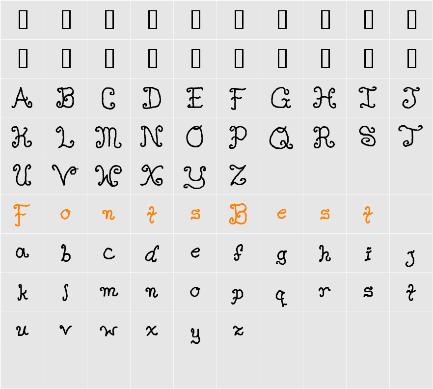 JI-Hangul Character Map