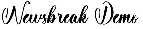 Newsbreak Demo Font Image