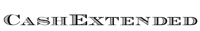 CashExtended Font Image