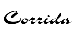 Corrida Font Image