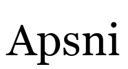 Apsni Font Image