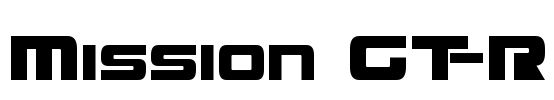 Mission GT-R Font Image