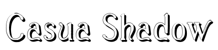 Casua_Shadow Font Image