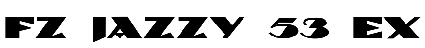 FZ JAZZY 53 EX Font Image