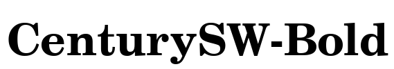 CenturySW-Bold Font Image