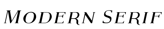 Modern Serif