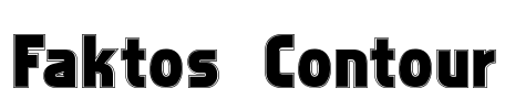 Faktos Contour Font Image