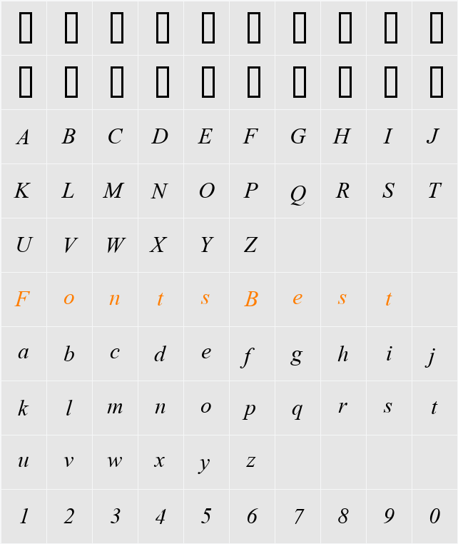 AngsanaDSE Character Map