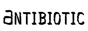 Antibiotic Font Image