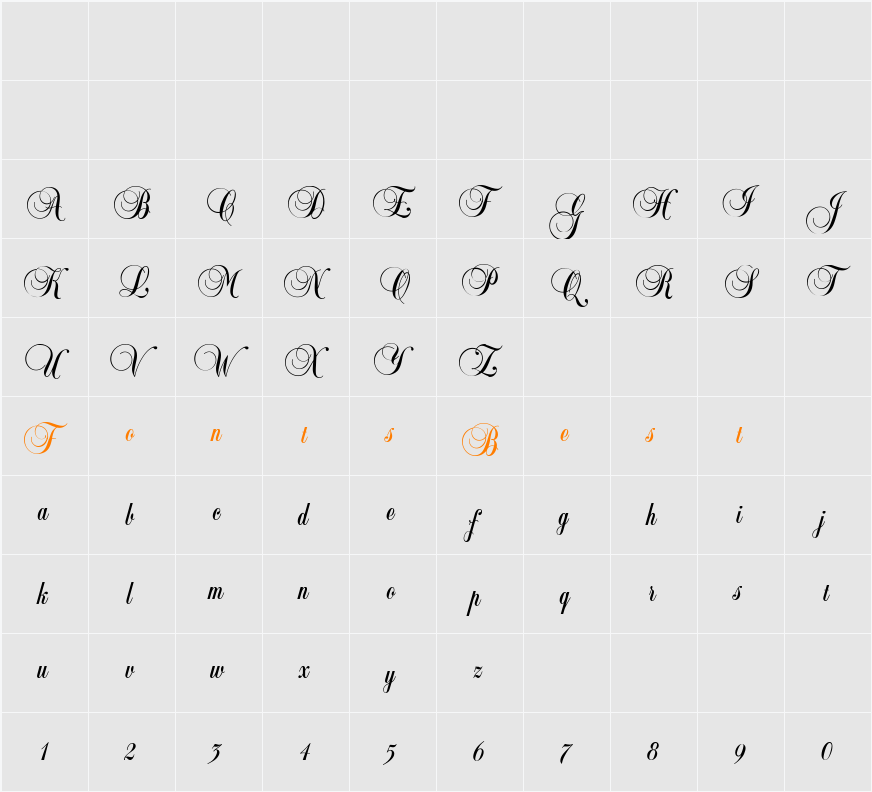 Copyist Character Map