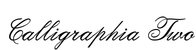 Calligraphia Two Font Image