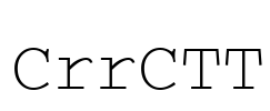 CrrCTT Font Image