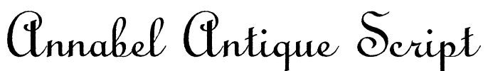 Annabel Antique Script Font Image