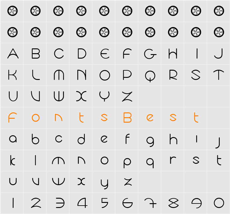 Cyclo Character Map