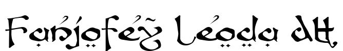 Fanjofey Leoda AH Font Image