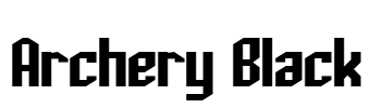 Archery Black Font Image