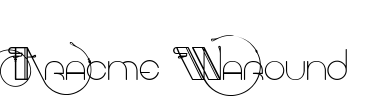 Aracme Waround Font Image