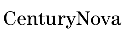 CenturyNova Font Image