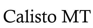 Calisto MT Font Image