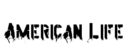 American Life Font Image