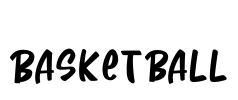 Basketball Font Image