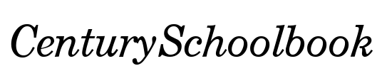 CenturySchoolbook Font Image