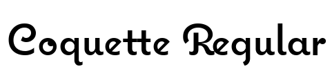 Coquette Regular Font Image