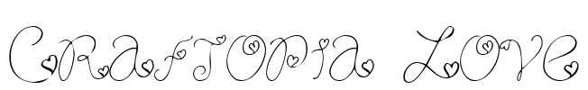 Craftopia Love Font Image