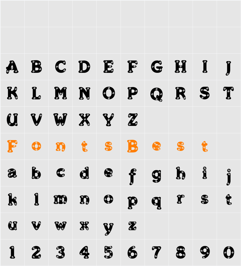 Merkin Skroo Character Map