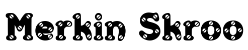 Merkin Skroo Font Image