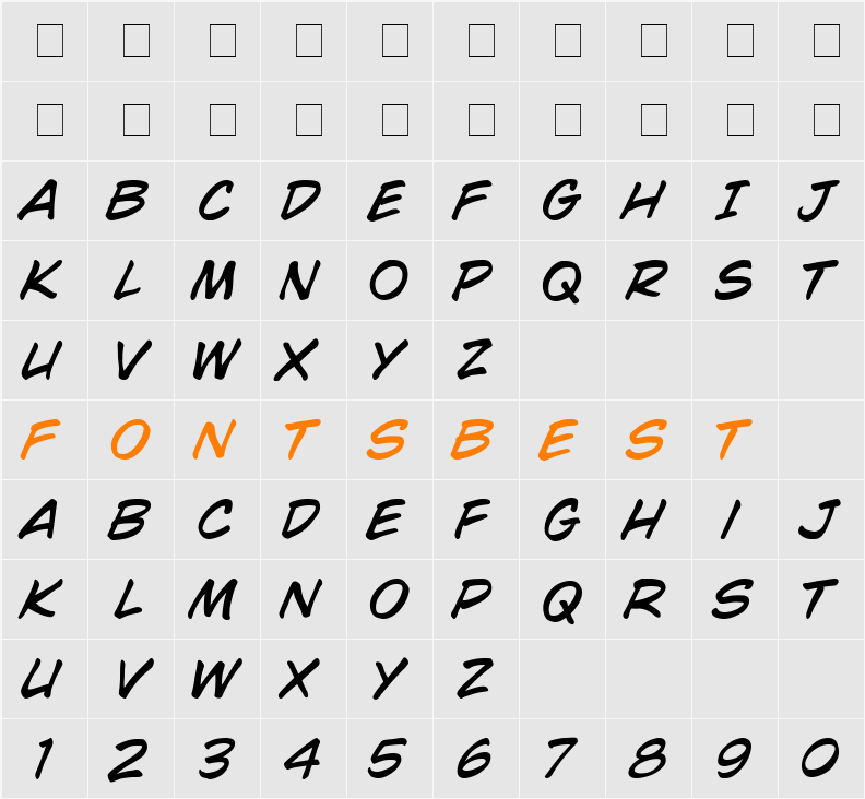 CC Wild Words Character Map