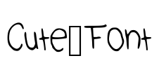 Cute_Font