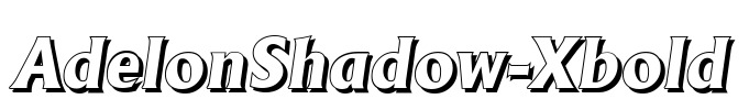 AdelonShadow-Xbold Font Image