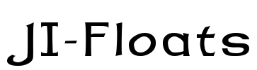 JI-Floats Font Image