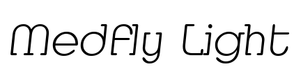 Medfly Light Font Image