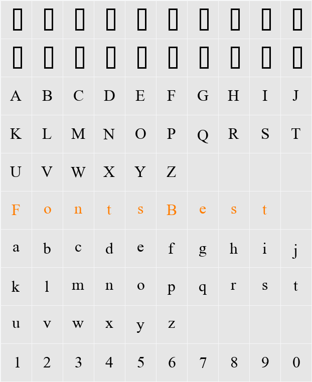 AngsanaDSE Character Map