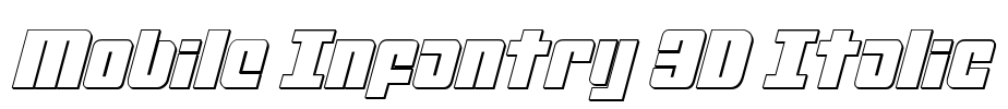 Mobile Infantry 3D Italic