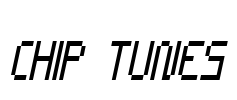 CHIP TUNES Font Image