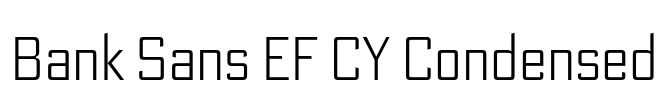 Bank Sans EF CY Condensed