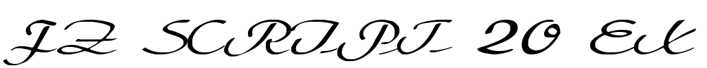 FZ SCRIPT 20 EX Font Image