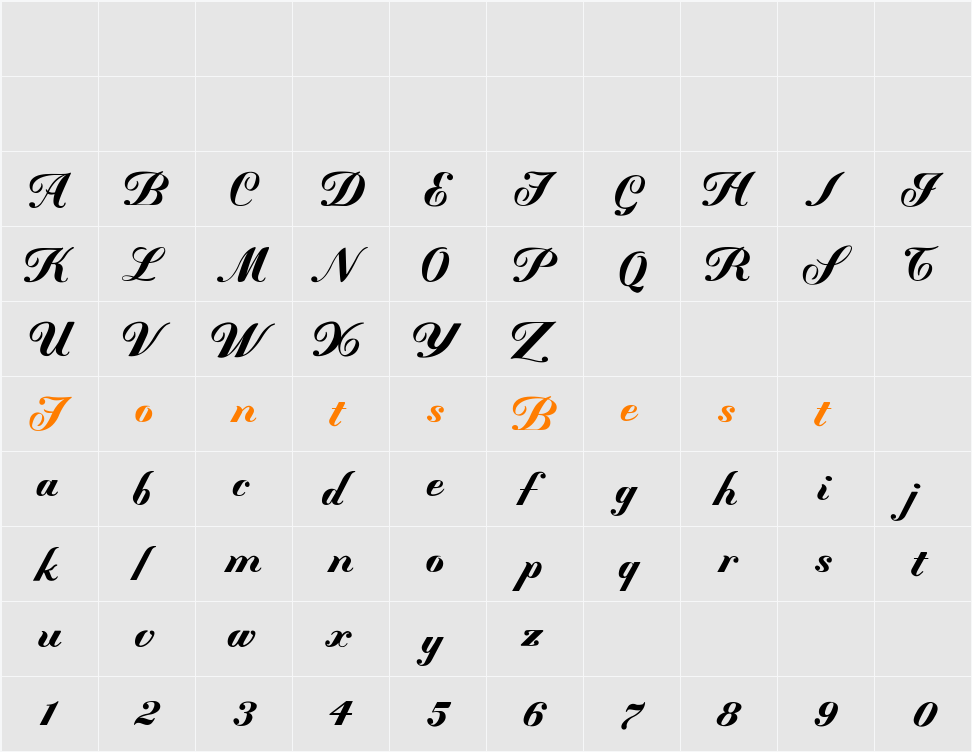 Mademoiselle ·K· Character Map